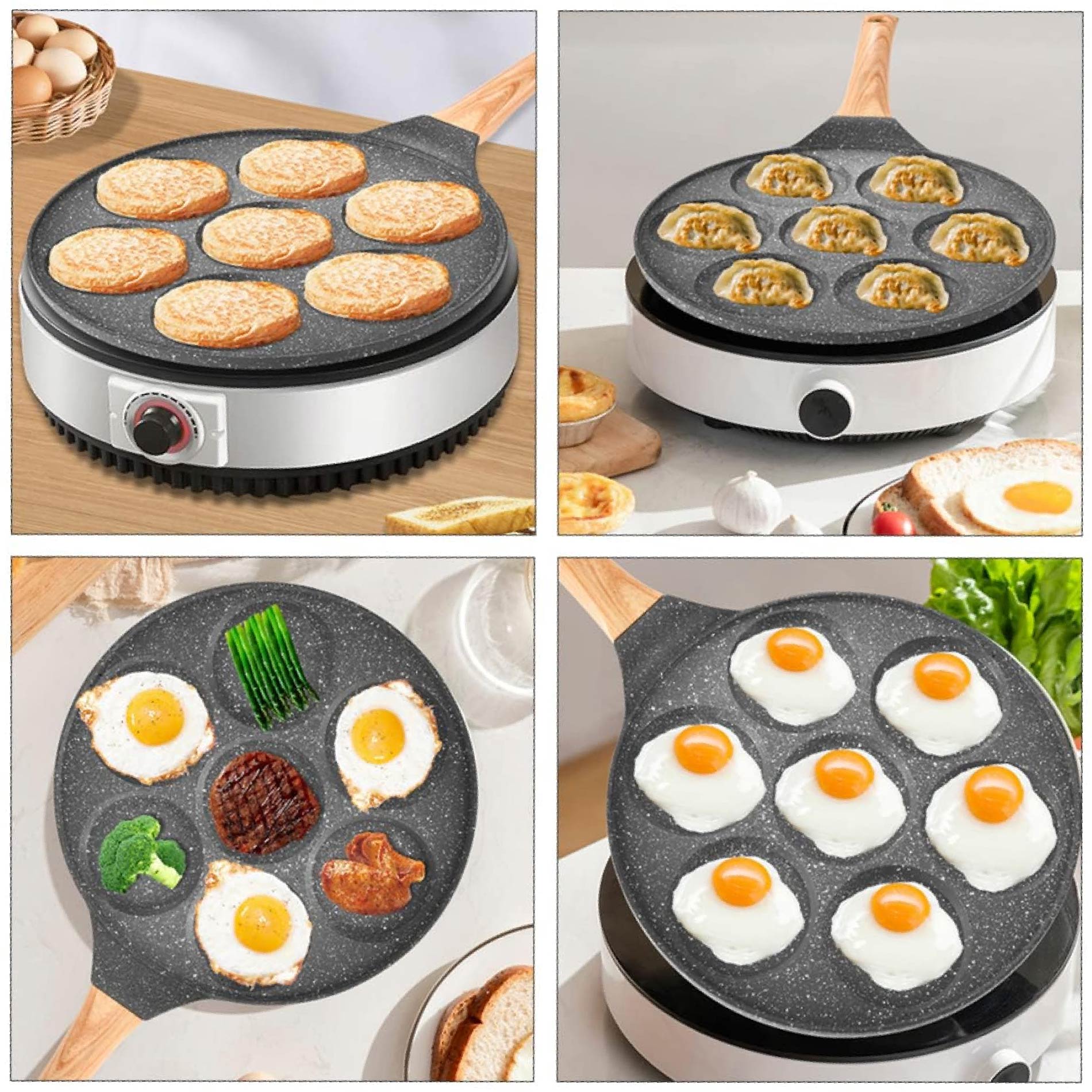 Miniatura 4 de Sarten 7 Puestos  Antiaderente Huevos